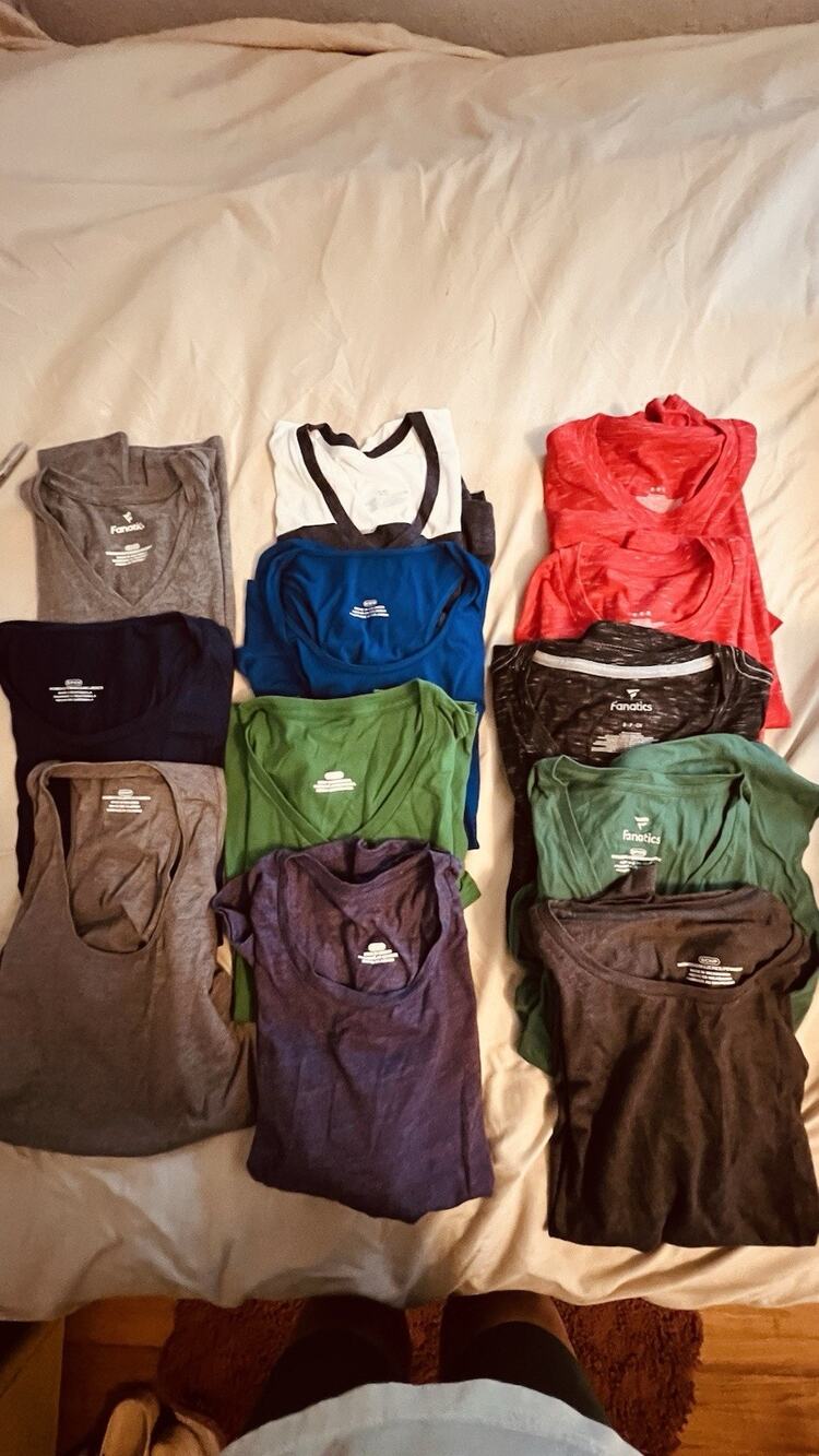 Lot of NEW Women’s Shirts - 11 Small And Medium shirts- Tanks, Tshirts, Vnecks
